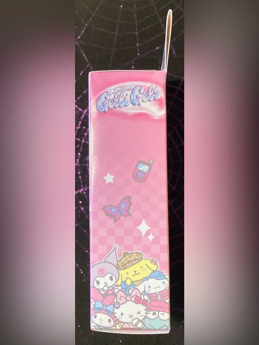 Hello Kitty Pink Iridescent Glitter Gelli Gels Slow-Flow Stretchy Toy